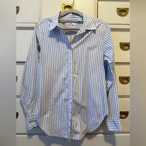Brooks Brothers Blue and White Striped Luxury Shirt